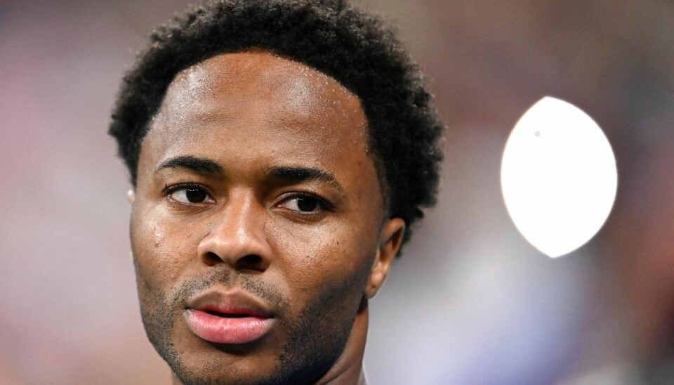 Den engelske landsholdsspiller Raheem Sterling. Den engelske landsholdsspiller Raheem Sterling.