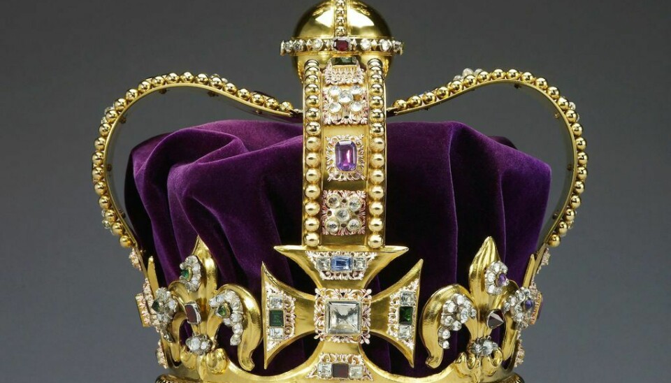 Et udateret billede udgivet af Buckingham Palace viser St. Edward's Crown, som Charles skal bære, når han krones til maj.