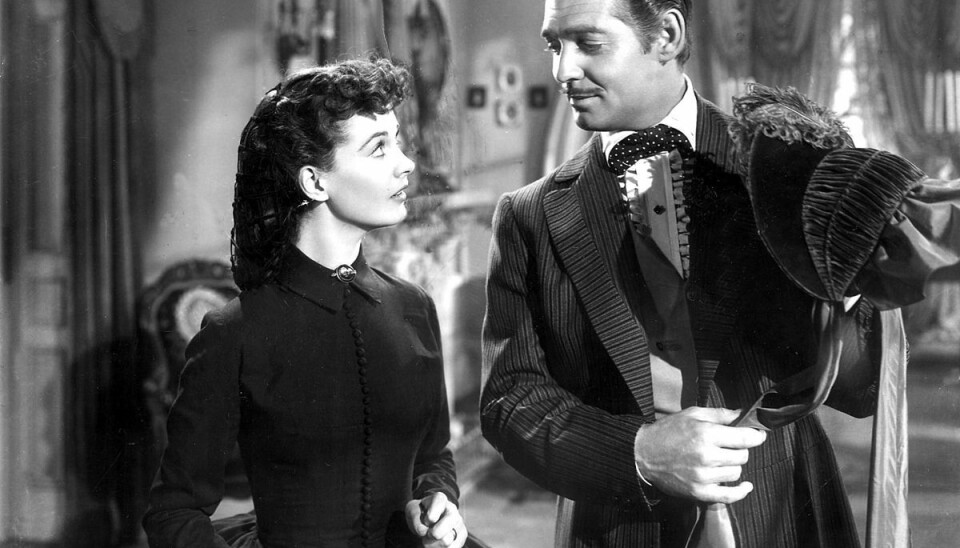 Vivien Leigh og Clark Gable i filmklassikeren, 'Borte med blæsten'. Vivien Leigh og Clark Gable i filmklassikeren, 'Borte med blæsten'.