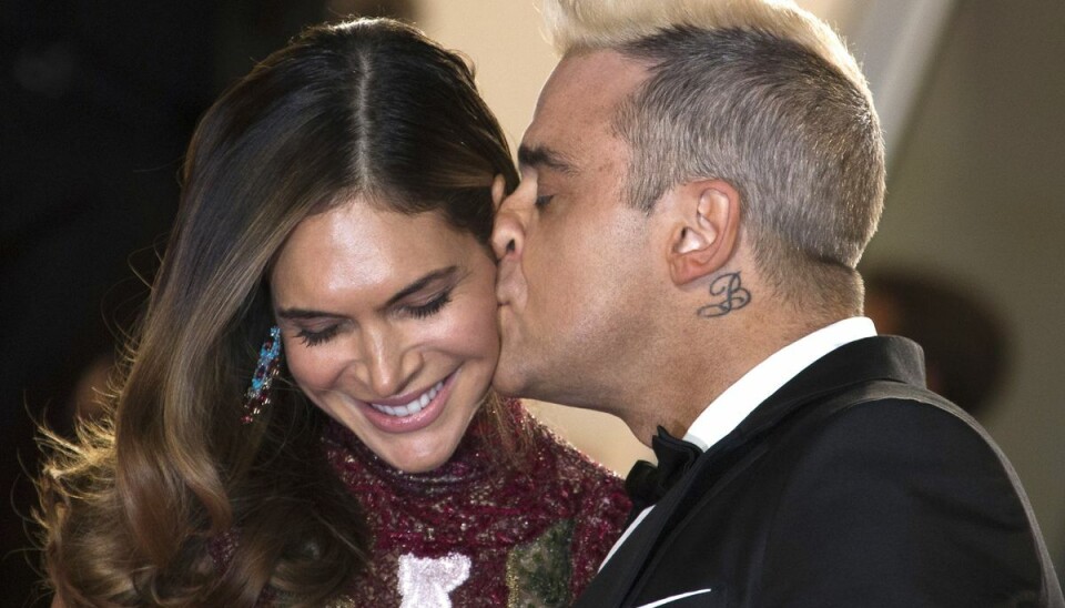 Robbie Williams og Ayda Field.