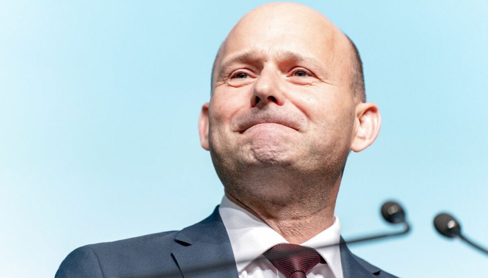 Partiformand Søren Pape Poulsen holder tale til Det Konservative Folkepartis landsråd i Tivoli Congress Center i København, lørdag den 10. september 2022.. Partiformand Søren Pape Poulsen holder tale til Det Konservative Folkepartis landsråd i Tivoli Congress Center i København, lørdag den 10. september 2022..