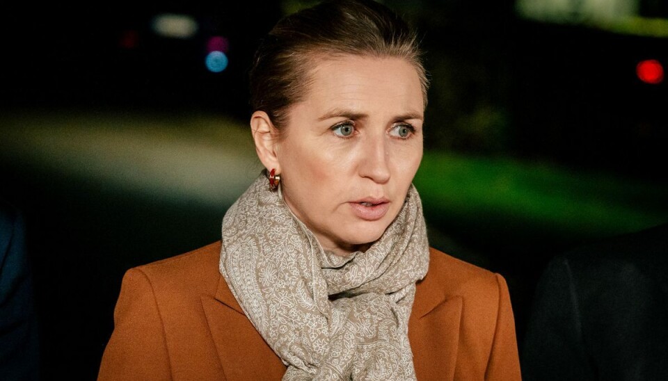 Mette Frederiksen har ikke tænkt sig at tale om, hvad andre siger. Mette Frederiksen har ikke tænkt sig at tale om, hvad andre siger.