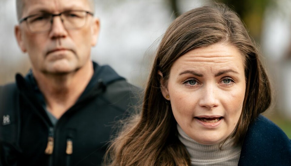 Mai Villadsen og Peder Hvelplund (EL) møder pressen efter regeringsforhandlinger på Marienborg i Kongens Lyngby, mandag den 7. november 2022. Temaet for møderne er sundhedsområdet. Mai Villadsen og Peder Hvelplund (EL) møder pressen efter regeringsforhandlinger på Marienborg i Kongens Lyngby, mandag den 7. november 2022. Temaet for møderne er sundhedsområdet.
