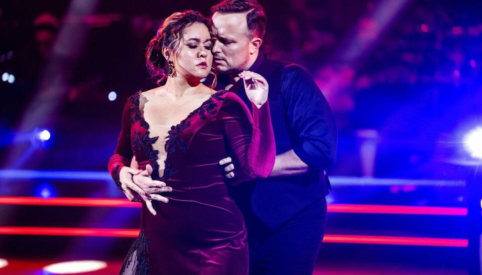Thomas Evers Poulsen og Natasha Brock ses her i Vild med dans-semifinalen den 4. september. Thomas Evers Poulsen og Natasha Brock ses her i Vild med dans-semifinalen den 4. september.
