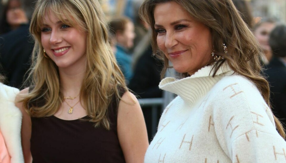 Fredrikstad 20220324. Prinsesse Märtha Louise og hendes 16-årige datter Leah Isadora Behn.