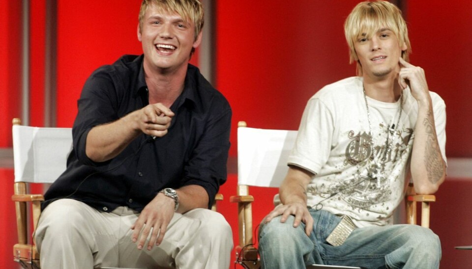 Her ses Nick Carter (til venstre) og lillebror Aaron Carter (til højre) i deres daværende reality-tv-program 'House of Carters' på E! Networks i juli 2006. Her ses Nick Carter (til venstre) og lillebror Aaron Carter (til højre) i deres daværende reality-tv-program 'House of Carters' på E! Networks i juli 2006.