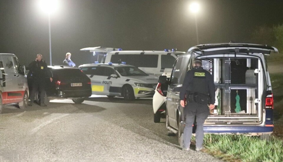 Politiet var massivt til stede efter skyderiet. Politiet var massivt til stede efter skyderiet.