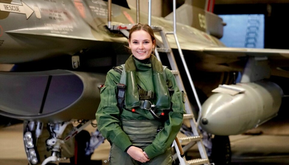 Ingrid Alexandra ses her under et tidligere besøg hos det norske flyvevåben.
