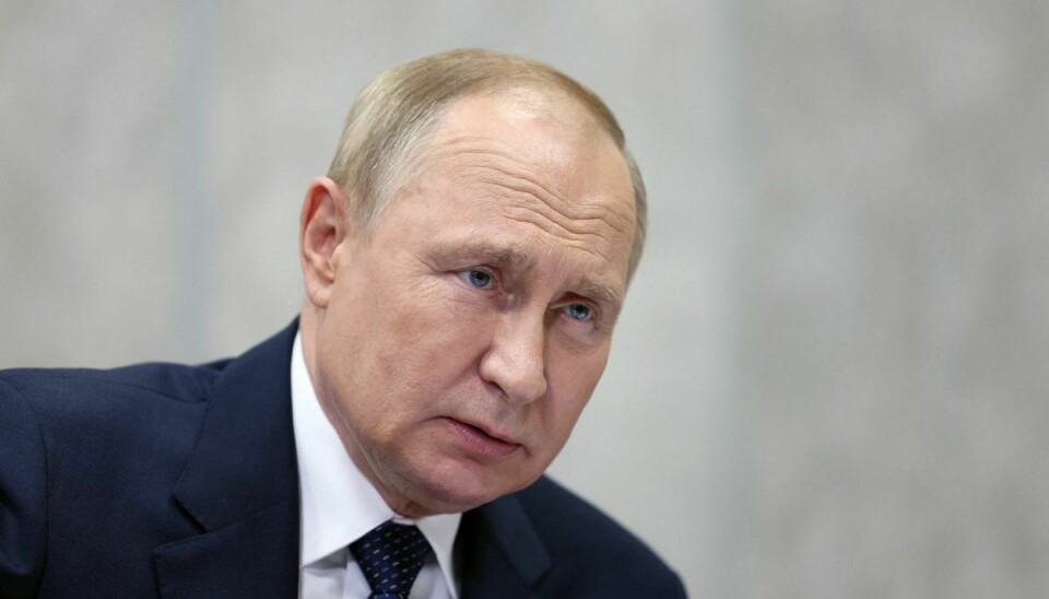 Ruslands præsident, Vladimir Putin. Russerne har sendt en anmodning til Danmarks regering om at deltage i efterforskningen af, hvordan der er opstået lækager på gasledningerne.