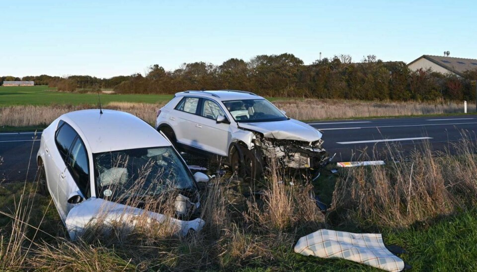 Alvorlig ulykke ved Thyholm, hovedvej 11, onsdag eftermiddag.