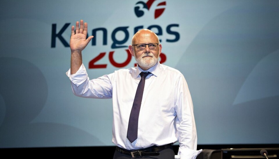 Tidligere forbundsformand i 3F Poul Erik Skov Christensen fylder 70 år søndag den 9. oktober. Her er han efter sin sidste formandsberetning i forbundet i 2013. Tidligere forbundsformand i 3F Poul Erik Skov Christensen fylder 70 år søndag den 9. oktober. Her er han efter sin sidste formandsberetning i forbundet i 2013.