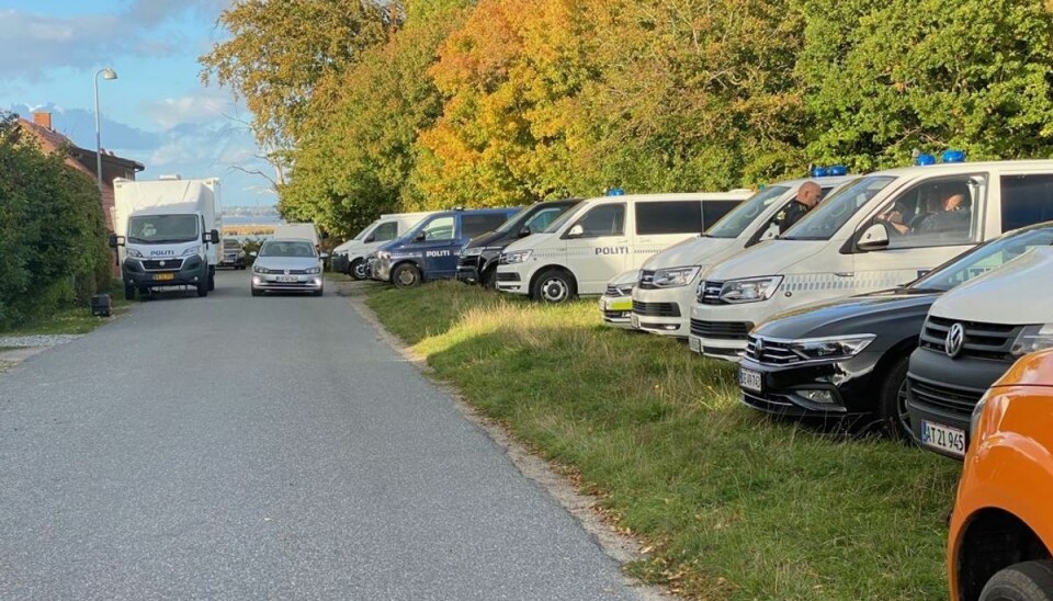 Politiet arbejdede igennem natten til onsdag.