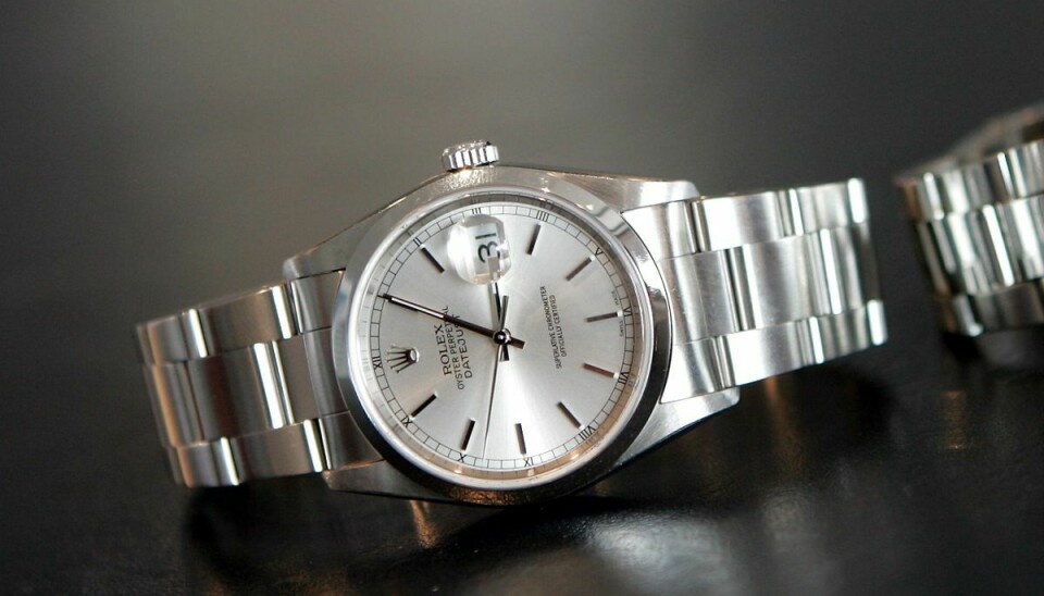 Den 22-årige mand fik stjålet sit dyre Rolex-ur. Arkivfoto