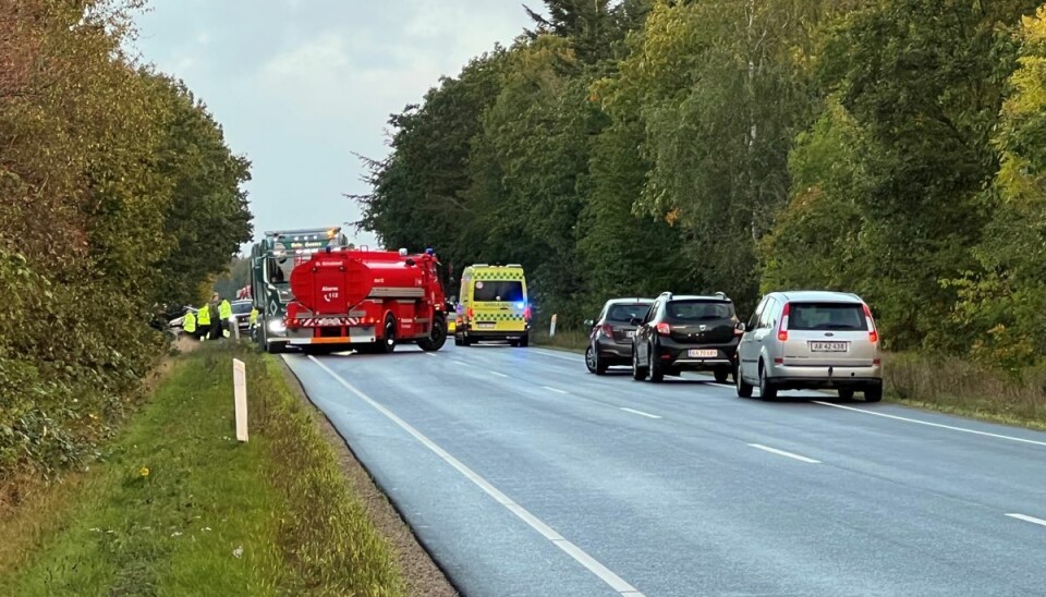 Ulykke spærrer hovedvej