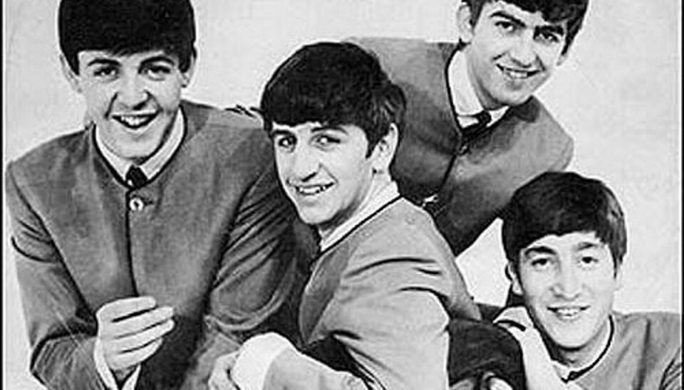 Fra venstre ses Paul McCartney, Ringo Starr, George Harrison og John Lennon, efter at The Beatles i 1962 havde slået igennem med deres debutsingle, 'Love Me Do'.