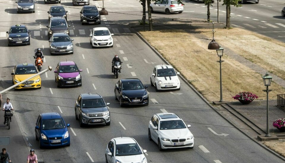 59 procent af bilisterne synes, det er ubehageligt, når andre kører for tæt på. (Arkivfoto).