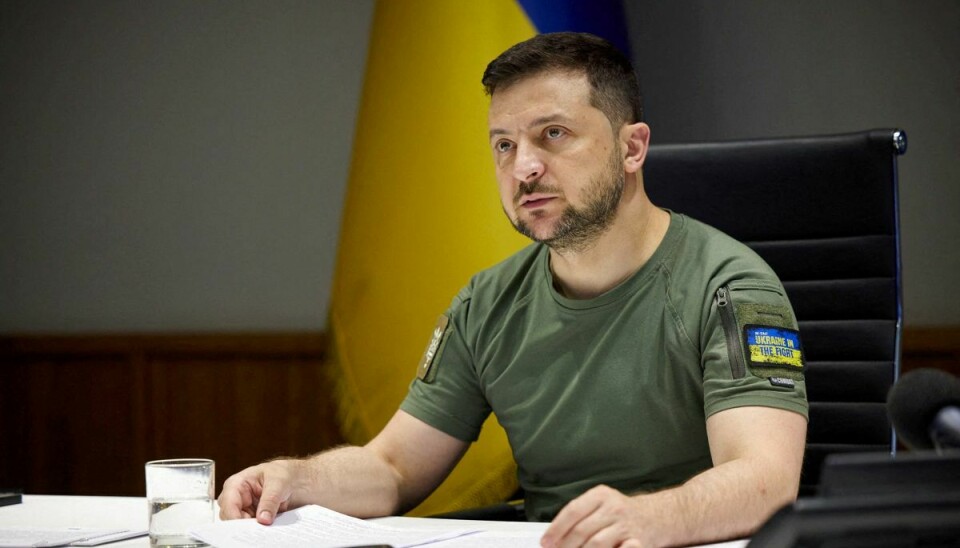 Volodymyr Zelenskyj talte til FN's Sikkerhedsråd, efter at et missilangreb på et shoppingcenter i Ukraine mandag kostede 18 mennesker livet. (Arkivfoto).
