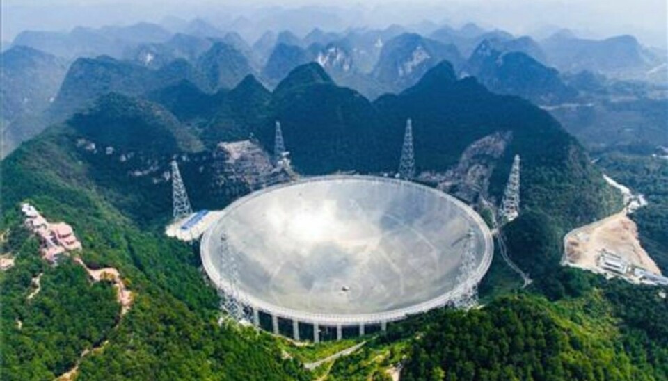 De nye studier bygger på observationer foretaget med det kæmpestore kinesiske radioteleskop, kaldet Five-hundred-meter Aperture Spherical radio Telescope (FAST).
