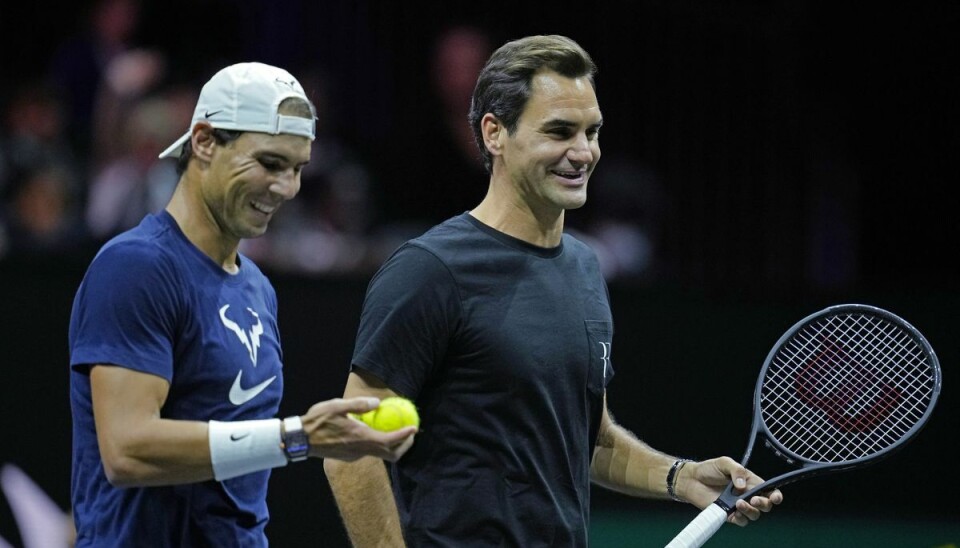 Roger Federer og Rafael Nadal danner fredag par i O2 Arena i London. Roger Federer og Rafael Nadal danner fredag par i O2 Arena i London.