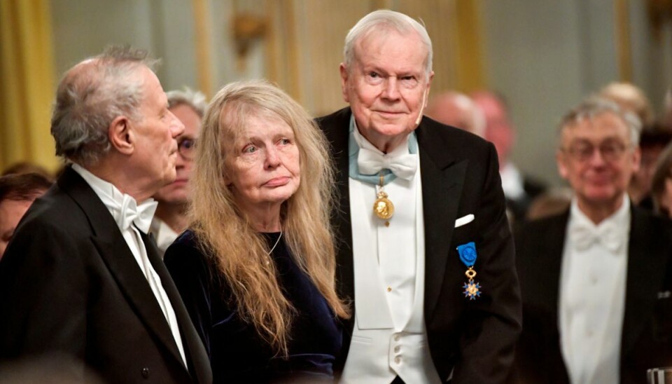 Medlemmerne af Det Svenske Akademi, Per Wastberg, Kristina Lugn og Kjell Espmark (th.). Medlemmerne af Det Svenske Akademi, Per Wastberg, Kristina Lugn og Kjell Espmark (th.).
