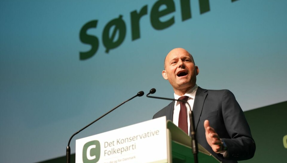 Søren Pape Poulsen taler ved Det Konservative Folkepartis landsråd i Tivoli Congress Center i København, lørdag den 10. september 2022. Søren Pape Poulsen taler ved Det Konservative Folkepartis landsråd i Tivoli Congress Center i København, lørdag den 10. september 2022.