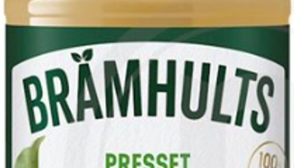 Der er tale om Brämhults Presset Æblemost.