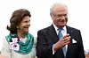Det svenske kongepar, kong Carl Gustaf og dronning Silvia.