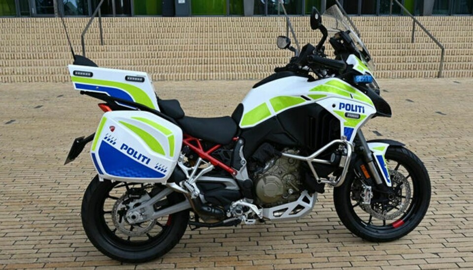 Politiets nye kværn - en Ducati Multistrada V4 S - kan køre helt op mod 250 km/t.