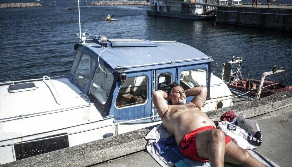 Endnu mere varm luft kommer svævende sydfra og giver i weekenden hedebølge i Danmark. Varmest bliver det i Sønderjylland, lyder det fra Danmarks Meteorologiske Institut (DMI). (Arkivfoto).