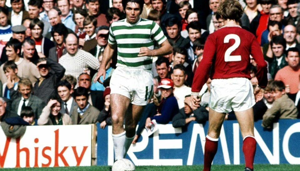 John Hughes i den stribede trøje var med til at sende B1903 ud af Europa Cup'en i 1971.