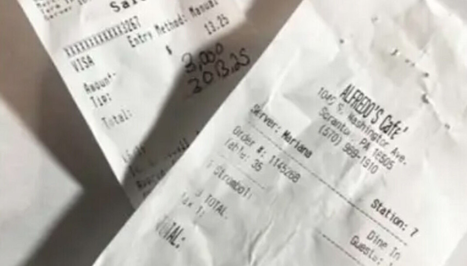 Regningen blev på lidt under 100 kroner Regningen blev på lidt under 100 kroner