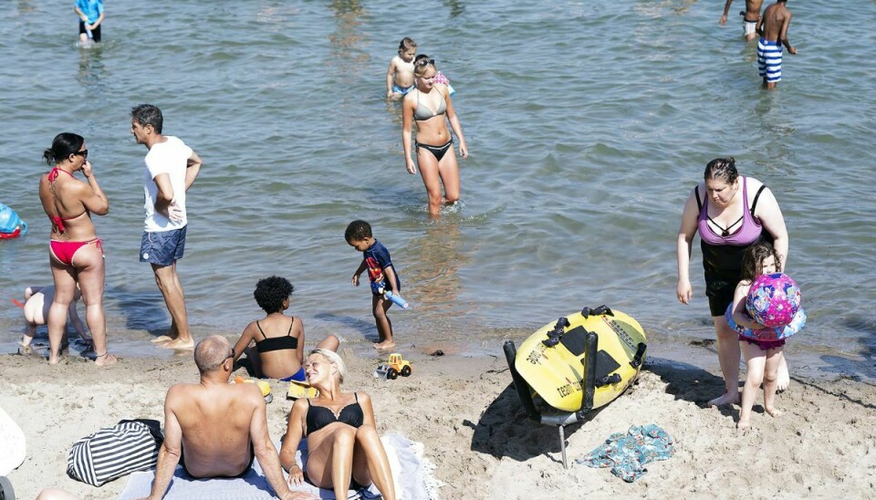 Flere strande i Aarhusbugten er forurenet af bakterier. Dette foto er ikke taget i forbindelse med denne artikel.