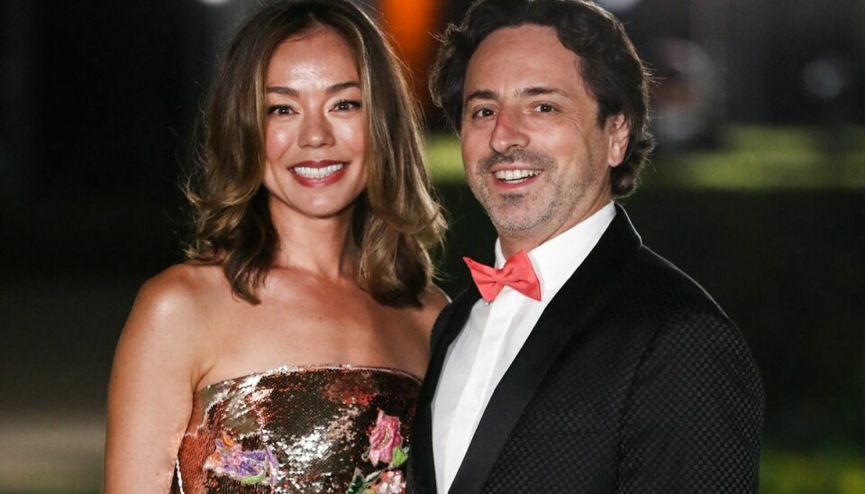 Nicole sammen med sin eksmand Sergey Brin.