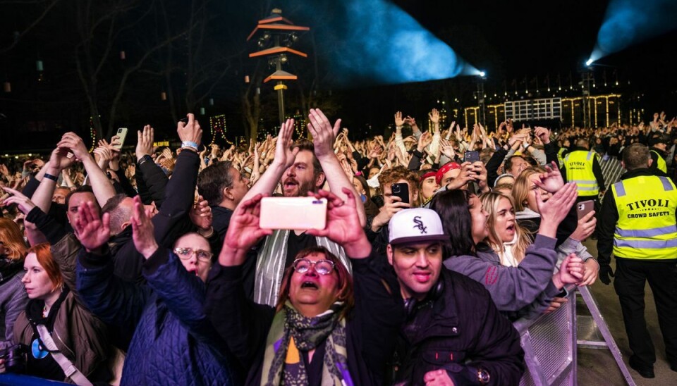 Tidligere på året oplevede Tivoli problemer og tumult ved Fredagsrock-koncerterne. Som konsekvens valgte de at erstatte nogle af kunstnerne, som de frygtede kunne give vilde koncerter, med andre. (Arkivfoto).