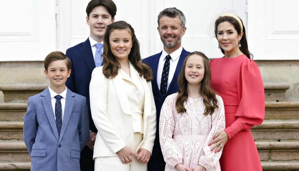Kronprinsfamilien ses her ved prinsesse Isabellas konfirmation i Fredensborg Slotskirke lørdag den 30. april.