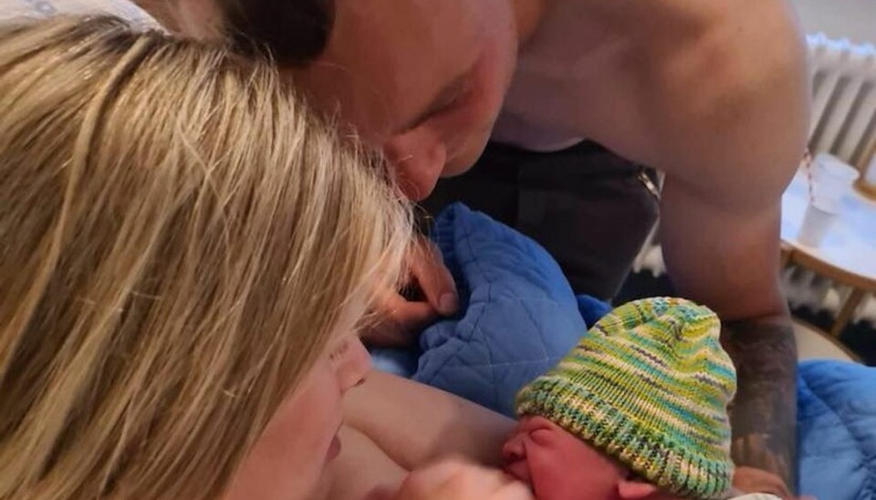 Anja Jessen og kæresten Jonas klarede selv Noahs fødsel. Anja Jessen og kæresten Jonas klarede selv Noahs fødsel.