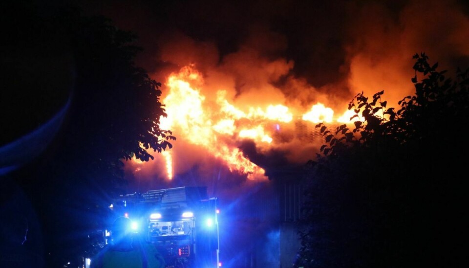 Branden på Kongstedvej ved Ringsted var en overgang ret voldsom.