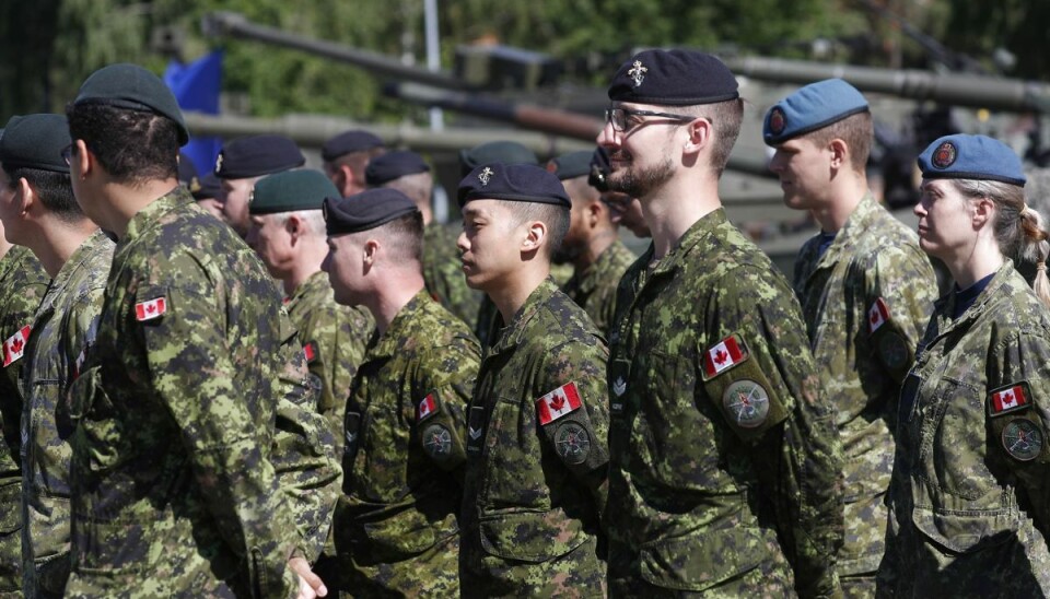 Nato har en kampgruppe i Letland omfattende over 1500 soldater fra flere medlemslande. Det baltiske land genindfører fra næste år tvungen værnepligt. (Arkivfoto). Nato har en kampgruppe i Letland omfattende over 1500 soldater fra flere medlemslande. Det baltiske land genindfører fra næste år tvungen værnepligt. (Arkivfoto).