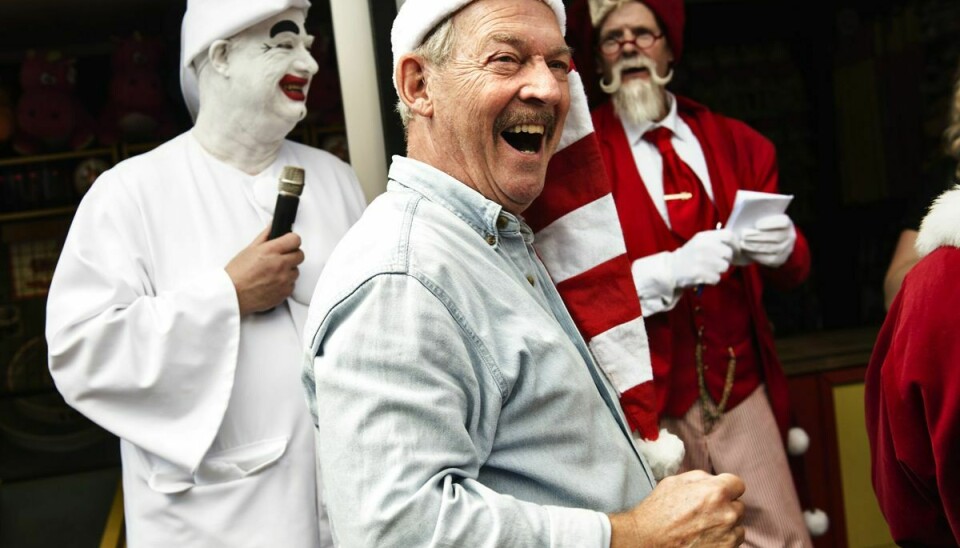 Claus Bue havde æren af at være æresjulemand på Bakken i 2017, fordi han har haft roller i flere julekalendere. (Arkivfoto).
