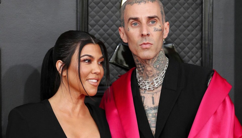 Kourtney Kardashian og Travis Barker. Kourtney Kardashian og Travis Barker.