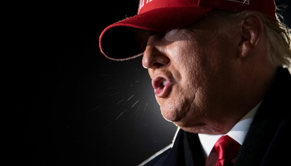 Donald Trump er rasende. Donald Trump er rasende.