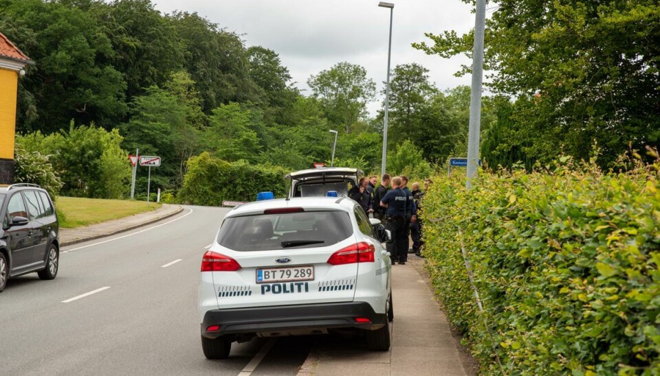 Politiet efterforsker sagen. Politiet efterforsker sagen.