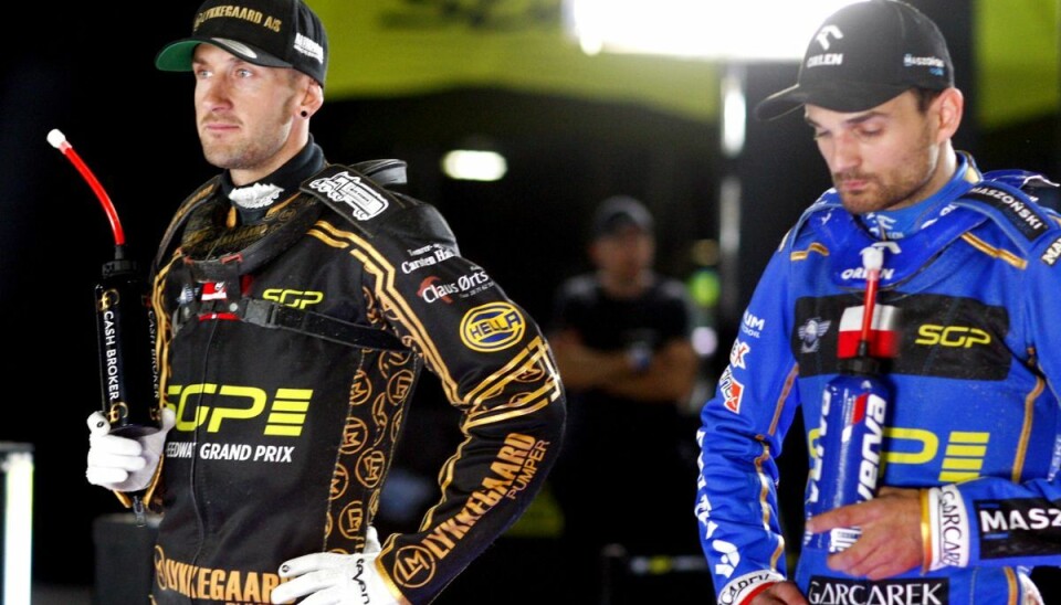 Anders Thomsen (til venstre) vandt lørdag karrierens første grandprix i VM-serien. Anders Thomsen (til venstre) vandt lørdag karrierens første grandprix i VM-serien.