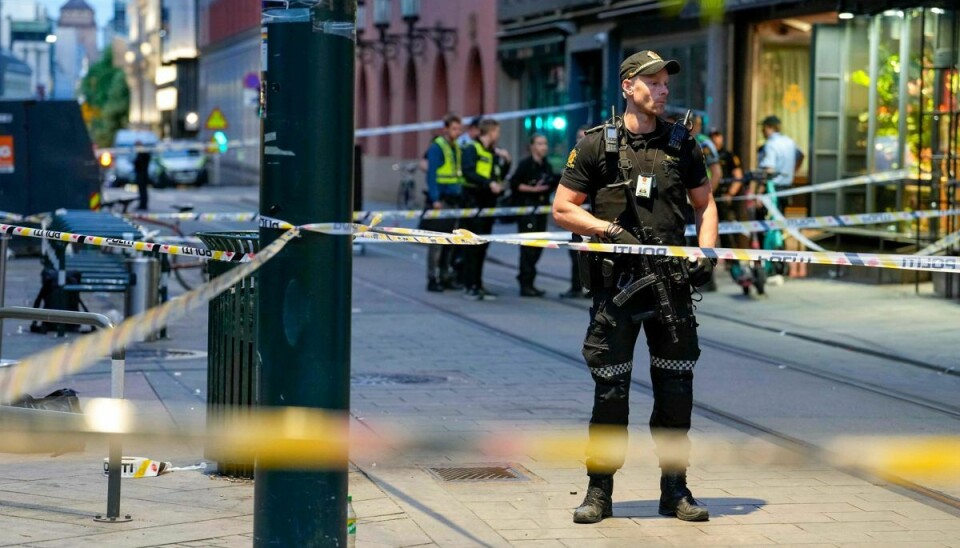 Politiet efterforsker drab i Oslo som terror.