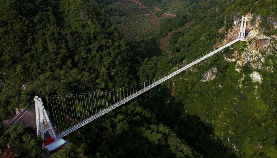 Luftfoto af den imponerende bro. REUTERS/Minh Nguyen
