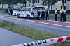 Politiet måtte spærre området af efter hændelsen.