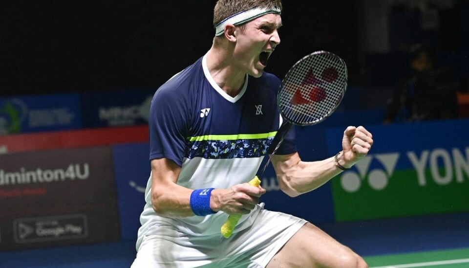 Viktor Axelsen tog en imponerende sejr i semifinalen. (Arkivfoto). Viktor Axelsen tog en imponerende sejr i semifinalen. (Arkivfoto).