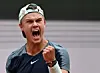 Tennis - French Open - Roland Garros, Paris, France - May 30, 2022 Denmark's Holger Rune reacts during his fourth round match against Greece's Stefanos Tsitsipas REUTERS/Dylan Martinez TPX IMAGES OF THE DAY