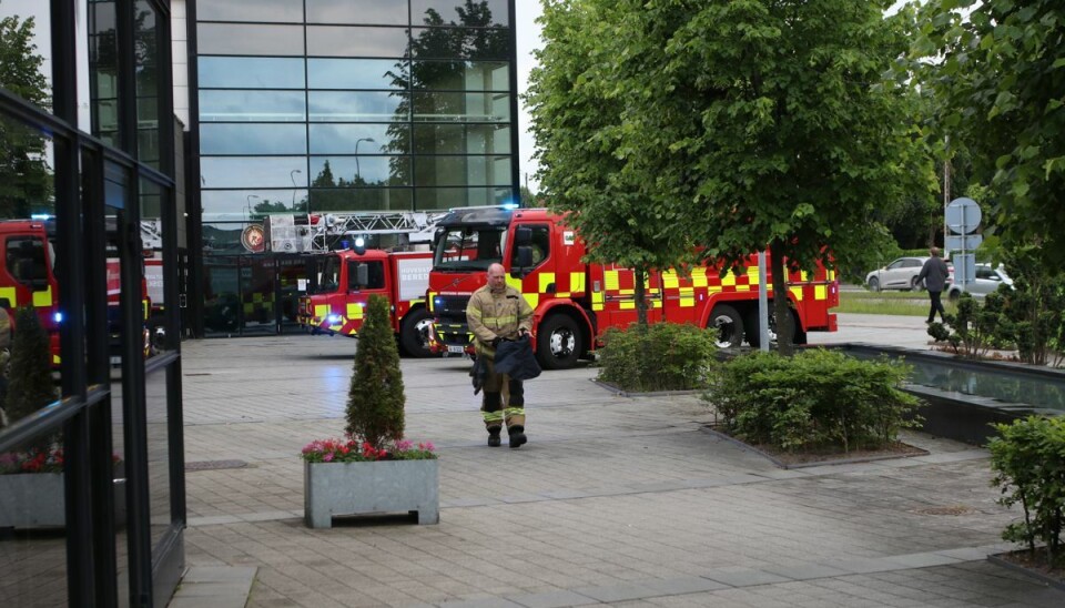 Brand i storcenter: Gæster evakueret