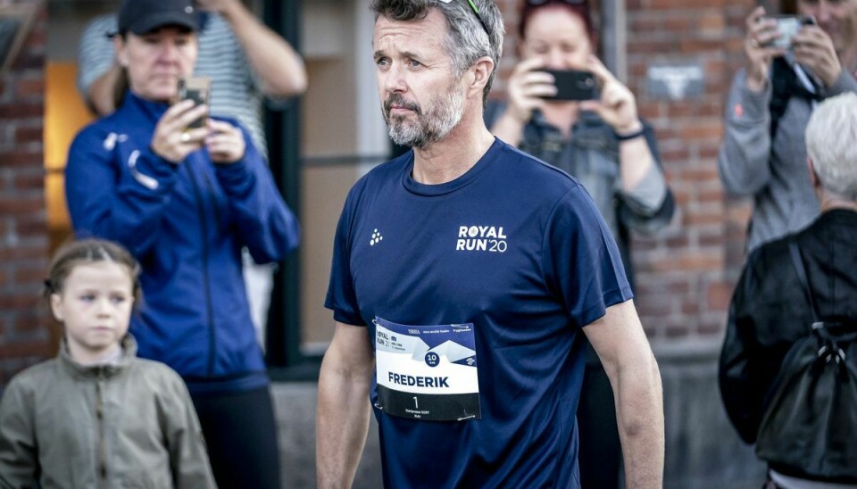Kronprins Frederik hiver mange borgere, der ikke før har dyrket motion, op af sofaerne med sit årlige løb, Royal Run. (Arkivfoto).